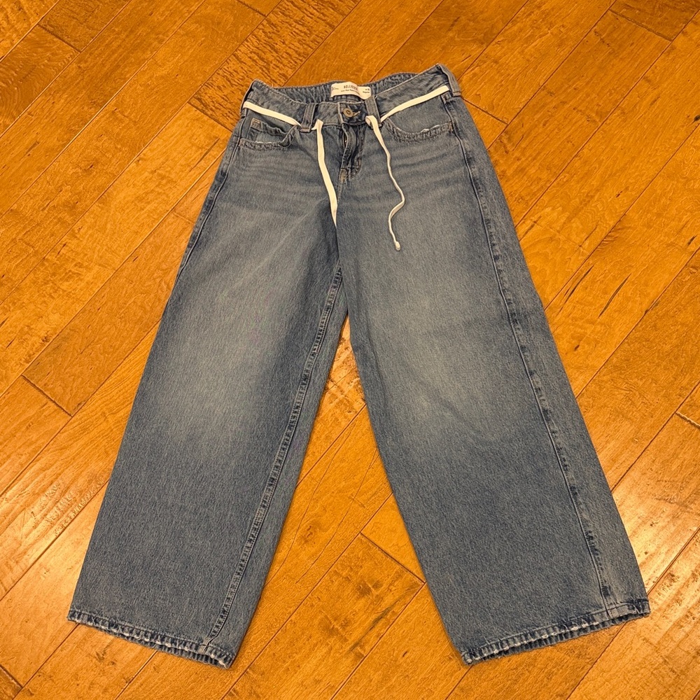 Hollister Light Blue Wide Leg Jeans